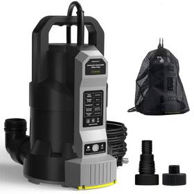 If02003 Inokraft E-float Automatic Sump Pump 1/2hp 2500 Gph Submersible Water Black