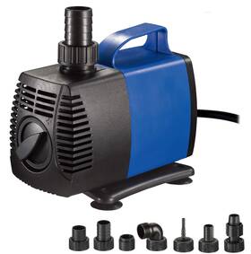 Jajale 689231815999 2000 Gph Submersible Water Pump Ultra Quiet For Pond Aquarium Fish Tank Fount