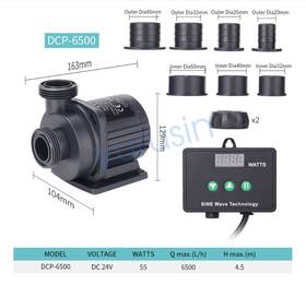 Dcp6500-10000lh Jebao 987009102303 Jecod Aquarium Pond Water Pump Submerge Marine Controller