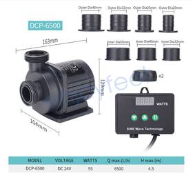 Dcp6500-10000lh Jebao 987009102792 Jecod Aquarium Pond Water Pump Submerge Marine Controller