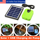 Joq9824538 Portable Solar Powered Air Pump Pond Fish Tank Oxygenator Usb