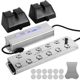 098657678 Julymoda Ultrasonic Mist Maker 12 Heads 9000ml/h Fogger Sliver
