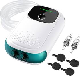 D20v286a-d20v286a Kedsum Aquarium Air Pump Usb Rechargeable Fish Aerator 2 Outlet White