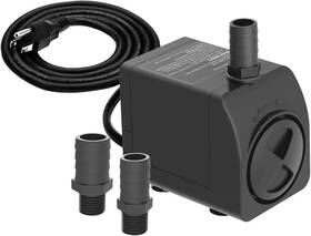 Knifel 726084998728 Submersible Pump 300gph Ultra Quiet With Over Heating Protection 6ft High