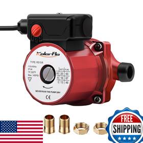B07d54thtt Kolerflo 3/4 Inch Hot Water Circulating Pump 3-speed Circulation For