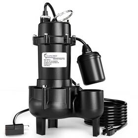 B0csn4lmd7 Lanchez 1hp 6600 Gph Heavy Duty Submersible Cast Iron Sewage Effluent Pump
