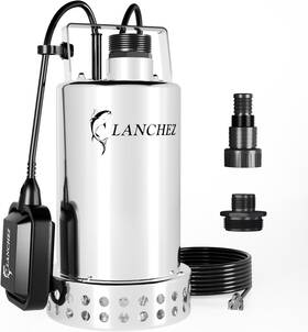Q55054 Lanchez Stainless Steel Sump Pump With Automatic Float Switch 2610gph