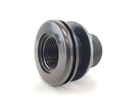 Lifegard Aquatics 827165712193 Double Threaded Bulkhead Kit For Fish Aquariums High-impact Resistant Pvc