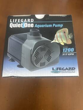 R440102 Lifegard Aquatics Quiet One 1200 Aquarium Water Pump 317 Gph #