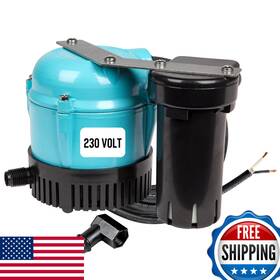 B0057pesjw Little Giant 1-abs 230-volt 50/60 Hz 1/150 Hp 205 Gph Automatic Shallow Pan