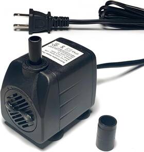 600l Lyqily 744110110678 160gph Ultra Quiet 600l/h 10w Submersible Water Pump With 3.9ft High Lift Black