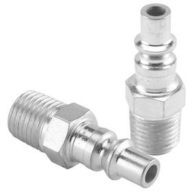44930 Milton S-777 1/4 Inch Mnpt A Style Plug Silver