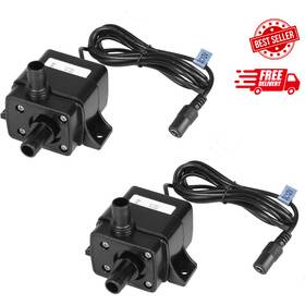 240l Mountain Ark 313111014058 2 Pack 63 Gph 240l/h Submersible Water Pump Dc 12v 3.6w 9.8ft Lift For Fish T