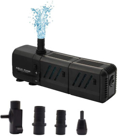 6-15w Mq 130-400gph Submersible Water Pump With Filters And Nozzles Ult