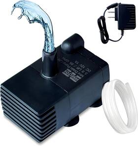 Mseltos 768415463086 Automatic Small Sump Pump With Water Sensor 5 Ft Lift / 55 Gph Black