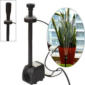 Muzibama 744110766370 Submersible Water Pump Kit 200gph Adjustable Flow Multiple Fountain Nozzles Wit