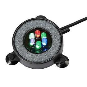 Nicrew Multi-colored Led Aquarium Bubbling Stone Disk Round Fish Tank Bubbler W