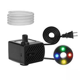 Oyezvary 313100412483 3w 50gph Mini Submersible Fountain Water Pump With Led Light In Multi-color For
