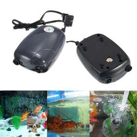 Paddsun 883147310344 Air Pump Large Aquarium Fish Tank Hydroponic Oxygen 2 Outlet 5w Hot