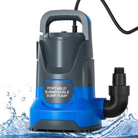 Jp750-3s Panrano Sump Pump Submersible Water 1hp 3700gph Portable Transfer Blue