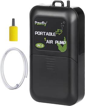 Cw2425-bk-us-1  Pawfly Outdoor Live Bait Oxygen Pump 40 Gph For Fish Transport And Fishing