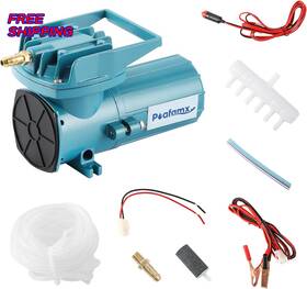 Poafamx 711181942477 Dc 12v Aquarium And Pond Air Pump 18w 120w Quiet Commercial Aerator W