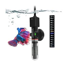 Pl-168 Pulaco 25w Small Aquarium Betta Heater With Free Thermometer Strip Under 6
