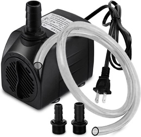 Pulaco 400gph Submersible Water Pump With 5 Ft Tubing 25w Durable Fountain Wate