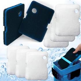 Aq01208-pl Purifylogix Replacement Filter Pads For Penn-plax Cascade 700 1000 8 Pack Aquarium Fl