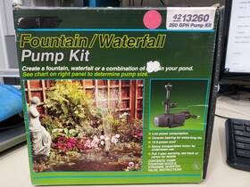4213260 Sears Submersible Fountain/waterfall Pum Kit - 260gph Free Ship