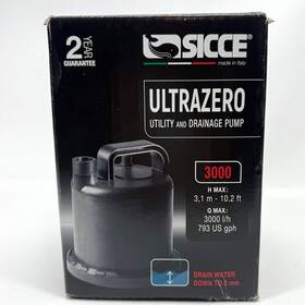 0723 Sicce New Ultrazero 3000 Utility And Drainage Pump 793 Gph