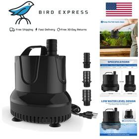 Simple Deluxe 198401022247 660gph Submersible Water Pump Pond Fountain Aquarium Fish Tank 8.2ft High L