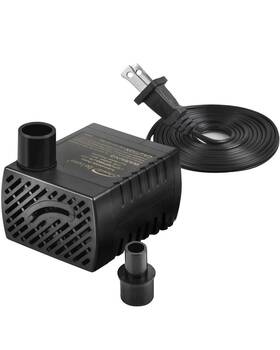 Simple Deluxe 445015548506 80 Gph 3.6w Submersible Pump With Adjustable Intake And 6ft Waterproo