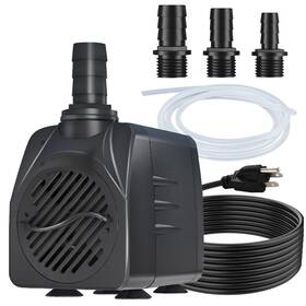 Songlong 729545345338 25w 400gph 10ft Cable Ultra Silent Water Pump With Tubing Overheat Protectio