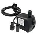 Songlong Submersible Pump 130gph Ultra Quiet 4ft High Lift Fountains