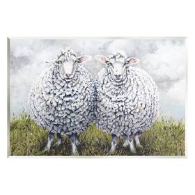 Stupell Industries 197658077475 Sheep Duo Farm Landscape Wall Plaque Art Design By Maggie Vandewalle