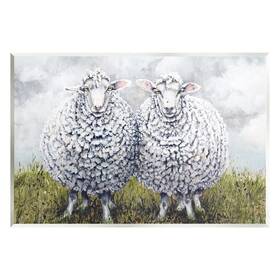 Stupell Industries 197658077482 Sheep Duo Farm Landscape Wall Plaque Art Design By Maggie Vandewalle