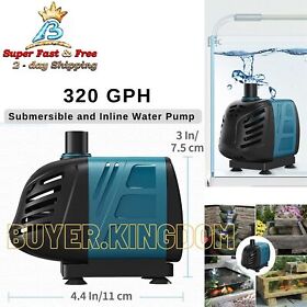 Jr3623 Submersible Water Pump Aquarium Fish Tank Pond Fountain Electric Inline Watering