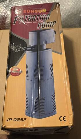 Jp-024f Sunsun 955974958281 Nib Filtration Pump For Fresh Or Salt Water 1200 L/p/h Output