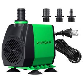 Sysenciaga 718387276443 40w Fountain Water Pump 1000gph Adjustable Ultra Quiet Aquarium Small