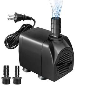 Sysenciaga 718387276498 400gph Submersible Pump Ultra Quiet With High Lift 3 Nozzles For Aquariums