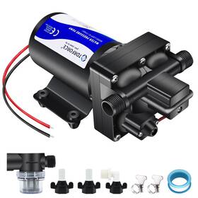 Tdrforce B0c2pzvg2r 12v Dc Rv Fresh Water Booster Pump - 5 Gpm 70 Psi Self Priming