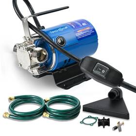 Techome B0f1xw61n8 Electric Water Pump Transfer 115v 1/10 Hp 330 Gph Hose