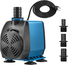 Tongchant 313088036015 Submersible Pump 800gph And 10ft Lift 60w Adjustable Flow Fountain Pu