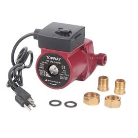 B085dkxkkt Topway 3/4 Inch Npt 110v Hot Water 3-speed Circulation Recirculation Pump