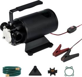 Toxic Inc 762851519079 12v Water Transfer Pump 330gph Self-priming Portable Electric Black