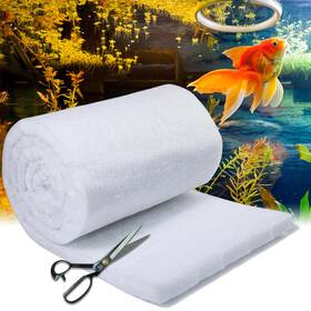 Ubeesize 840322306271 Aquarium Filter Media Floss 12 Ft Cut To Fit Pond Filters For Outdoor Ponds