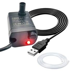 2415-13 Urant Usb Mini Submersible Pump 1m Tube Dc 5v 0.7w Super Quiet Electric Brushless D