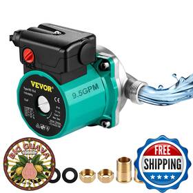 B09n92qgjd Vevor 93w 110v Hot Water Recirculating Pump Circulation Stainless Steel Head