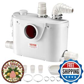 B0f48dgbgm Vevor 500w Macerator Pump 29 Gpm 26ft Upflush Toilet Waste Water Disposal